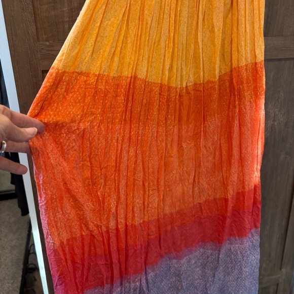 Anthropologie x Carla Weeks Maxi Dress rainbow lightweight - Picture 6 of 11